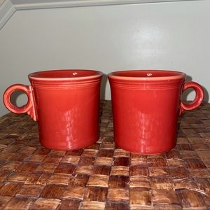 Fiesta Set of 2 Burnt Orange Mugs